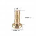 Uxcell M6x16mm Furniture Screw Hex Socket Machine Screws Zinc Plated Fasteners Bolts Full Thread Carbon Steel 20pcs