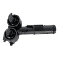 Headlight Washer Nozzle Passenger Side Right For Volkswagen R32 2008 Replacement 1k6955104 Black Plastic Standard Style
