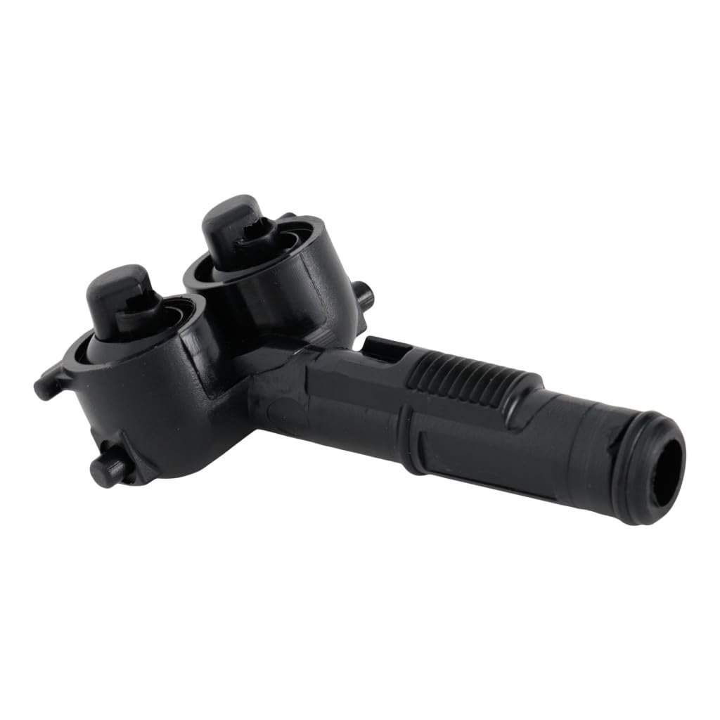 Headlight Washer Nozzle Passenger Side Right For Volkswagen R32 2008 Replacement 1k6955104 Black Plastic Standard Style