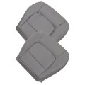 Gray Front Driver And Passenger Side Bottom Microfiber Leather Replacement Seat Cover For Lexus Lx 470 1998 To 2007 Fits Power 