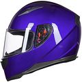 Full Face Motorcycle Street Bike Helmet Ilm-313 Dot Certified With Removable Winter Neck Scarf Clear And Smoked Visors Large 