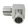 90 Deg Heater Hose Fitting 1 2 Npt To 5 8 Barb Chrome Billet Aluminum