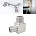 90 Deg Heater Hose Fitting 1 2 Npt To 5 8 Barb Chrome Billet Aluminum