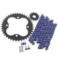Chain And Sprocket Kit For Honda Trx400x 2009 To 2014 Blue O Ring 520-94 With 14 Tooth Front 39 Rear Steel Sprockets 