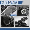 4pcs Factory Style Halogen Headlights Assembly And Bumper Lamps Compatible With Toyota Tundra Crew Cab Sequoia 2005-2007 Driver