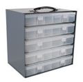 Large Plastic Compartment Boxes Rack 