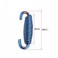 Uxcell 2pcs Blue Exhaust Muffler Deadener Springs Strainer For Motorcycle