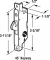 Prime-line E 2119 3-11 16 In Steel Mortise Lock With 45 Degree Keyway And Round Single Pack
