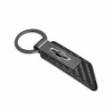 Ipick Image For Chevrolet Black Logo Chrome Metal Plate Carbon Fiber Texture Pu Leather Key Chain Keychain Official Licensed
