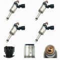 Set Of 4pcs Fuel Injectors Cm5e-bb Fits 2012-2019 Replacement For Ford Focus 2 0l I4 Ecoboost Gdi Cm5e-9f593-bb