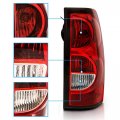 Amerilite Replacement With Bulbs And Harness Oe Style Ruby Red Incandescent Car Taillights Rear Brake Lamp Set For 2003-2006