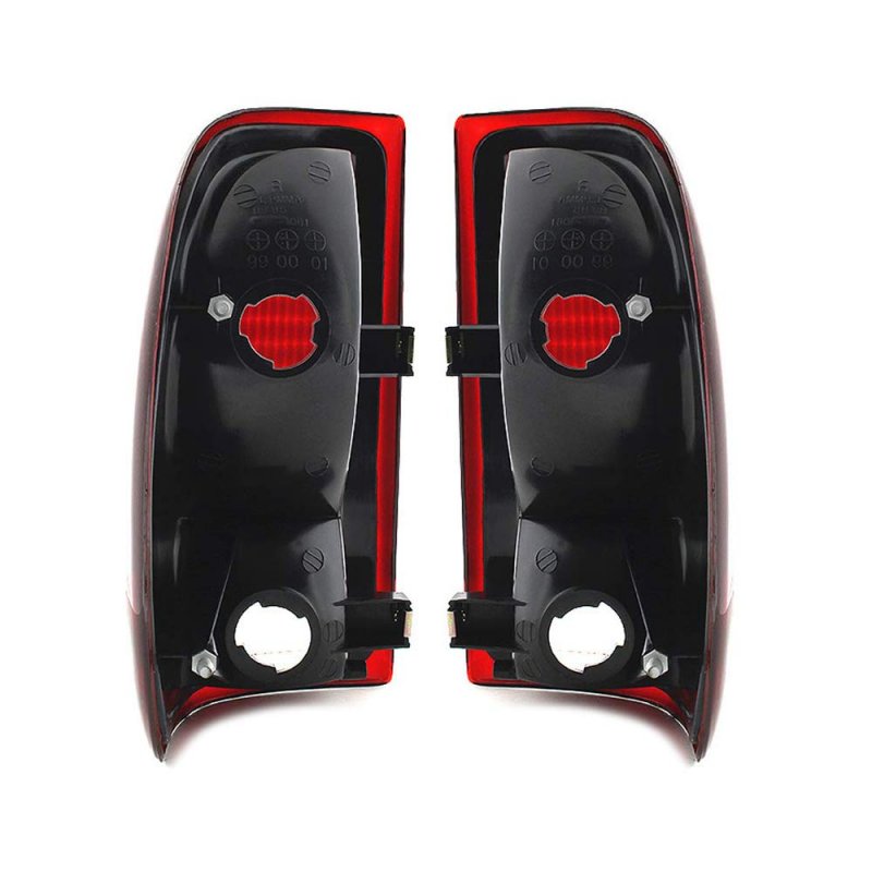 Tail Lights Assembly Pair For Dodge Dakota 1997 To 2004 Rear Brake Light Set Clear And Red Polycarbonate Lens Driver Passenger