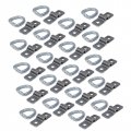 The Rop Shop 20-pack 3 8 Steel D Rings Clips Tie Down For Trailer Truck Chain Anchor Bolt