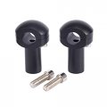 3 Rise Motorcycle Handlebar Risers Clamps Black 