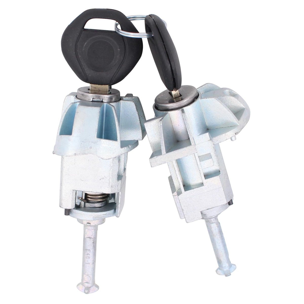 Front Driver And Passenger Side Door Lock Cylinder With Keys For Bmw 320i 2001-2005 323i 1999-2000 325ci 01-06 325i 325xi 01-05