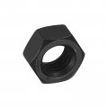 Uxcell 7 16-14 Unc Hex Nuts Carbon Steel Grade 8 Black Oxide Hexagon Nut For Screw Bolt 5 Of Pack