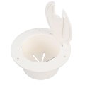 Keenso Rv Round Electrical Cable Hatch Nylon Sturdy Locking Cover With Sliding Screen And Heavy Duty Hinges For 3 5in Interface