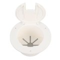Keenso Rv Round Electrical Cable Hatch Nylon Sturdy Locking Cover With Sliding Screen And Heavy Duty Hinges For 3 5in Interface