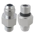 6an Male Flare To 1 4 Npsm Transmission Cooler Adapter Fitting Aluminum Black 2-pack An6 Fittings For 4inch Threads 