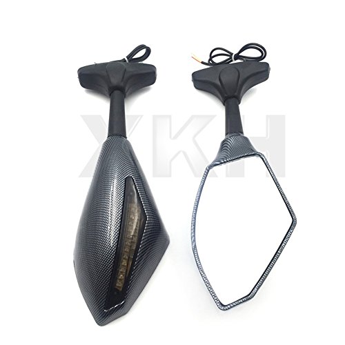 Carbon Turn Signal Mirrors With Smoke Lens For Suzuki Gsxr 600 750 2001-2005 2009-2012 Gsxr 1000 1100 1993-1998 Hayabusa