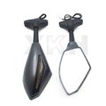 Carbon Turn Signal Mirrors With Smoke Lens For Suzuki Gsxr 600 750 2001-2005 2009-2012 Gsxr 1000 1100 1993-1998 Hayabusa