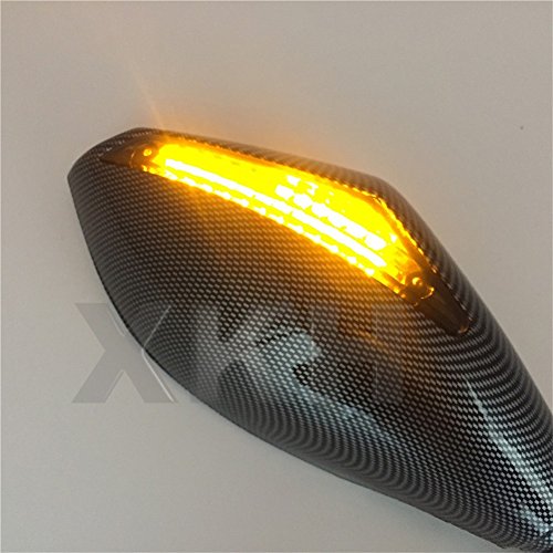 Carbon Turn Signal Mirrors With Smoke Lens For Suzuki Gsxr 600 750 2001-2005 2009-2012 Gsxr 1000 1100 1993-1998 Hayabusa