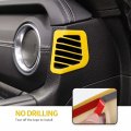 Cherocar Dashboard Side Air Conditioning Vent Trim Cover Interior Accessories Compatible With 2018-2023 Jeep Wrangler Jl Jlu