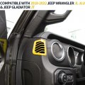 Cherocar Dashboard Side Air Conditioning Vent Trim Cover Interior Accessories Compatible With 2018-2023 Jeep Wrangler Jl Jlu