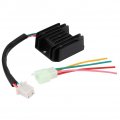 Qiilu 4 Wires Voltage Regulator Rectifier For Motorcycle Boat Motor Atv Gy6 50 150cc Scooter 