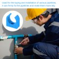 Uxcell 100pcs U-shaped Water Pipe Clamps Ppr Clips U Shaped Clip Fit For 20mm 0 79 Od Pipes And Tubing Hoses Support Blue
