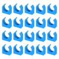 Uxcell 100pcs U-shaped Water Pipe Clamps Ppr Clips U Shaped Clip Fit For 20mm 0 79 Od Pipes And Tubing Hoses Support Blue