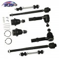 10pcs Front Suspension Kit Control Arm Ball Joint Sway Bar Tie Rod Ends For 2007-2014 Cadillac Escalade Chevrolet Avalanche