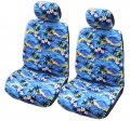 Winnie Fashion Side Airbag Optional 100 Sunsets Separate Headrests Hawaiian Car Seat Covers Set Of 2 