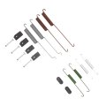 Drum Brake Hardware Set For Mitsubishi Raider 2007 2008 2009 Front Position Alx-pau-df-370-40014-cla3 Standard Style Black 