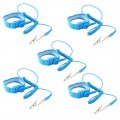 Anti Static Wrist Strap Esd With Clip Discharge Grounding 5 Pack Blue Prevent Shock For Electronic Parts And Equipment 
