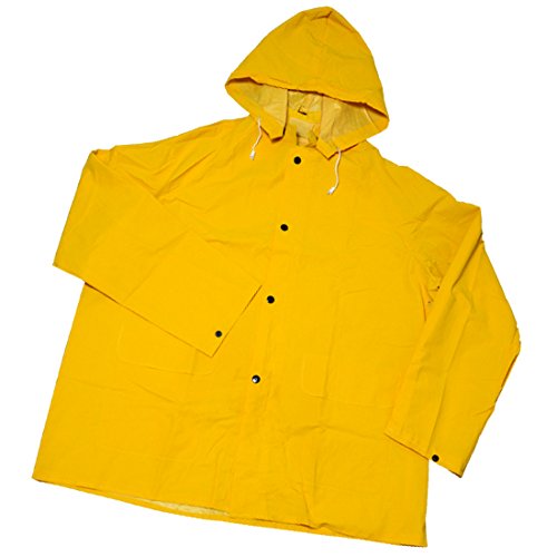 West Chester 4036 Xl Rainwear 35 Mil Pvc Over Polyester Jacket Yellow 1 Suit