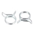 Double Wire Spring Hose Clamp 16mm Inner Dia Fit 16 0-17 0mm Od Fuel Line Silicone Tube Clips Zinc Plated 10pcs 