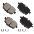 Rear D1469 Ceramic 4pcs W Hardware Disc Brake Pad Set 