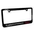 Chevrolet Camaro Ss 2010 Speed Line Black Metal License Plate Frame 12 In X 6 Universal Fit With Theft Deterrent Screw Covers