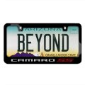 Chevrolet Camaro Ss 2010 Speed Line Black Metal License Plate Frame 12 In X 6 Universal Fit With Theft Deterrent Screw Covers
