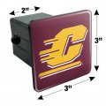 Central Michigan University Logo Tow Trailer Hitch Cover Plug Insert 2