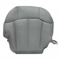 Secosautoparts Driver Passenger Side Bottom Replacement Leather Seat Cover Gray Compatible With Chevy Silverado 1500 2500 3500