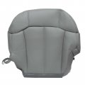 Secosautoparts Driver Passenger Side Bottom Replacement Leather Seat Cover Gray Compatible With Chevy Silverado 1500 2500 3500