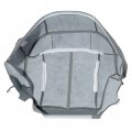 Secosautoparts Driver Passenger Side Bottom Replacement Leather Seat Cover Gray Compatible With Chevy Silverado 1500 2500 3500