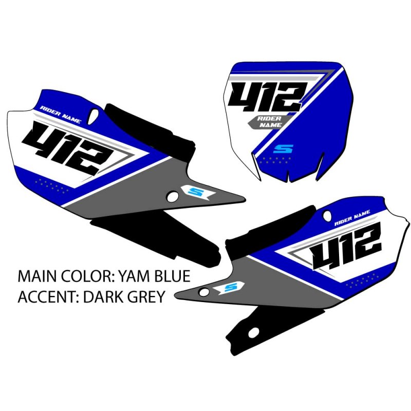 2018-2022 Yz 450 F Sg65 Custom Mx Number Plates Senge Graphics Kit For Yamaha