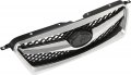 Hecasa Front Bumper Grille Compatible With 2010-2012 Subaru Legacy 91121aj03b Su1200142 Silvery Balck Assembly Grill
