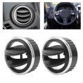 Qiilu Rv Air Outlet Vent 2pcs Adjustable Roof Round Conditioner Ventilation For Car Yacht Bus Truck