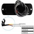 Zcargel Car Led Emergency Flash Lights 2 Pieces 36w Universal Side Marker Light Ultra Thin 12led Strobe For 12v-24v Truck Van