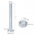Uxcell 5 16-18 X 3 Square Neck Carriage Bolts With Nuts Washers Carbon Steel Coach Bolt Screws 8 Set