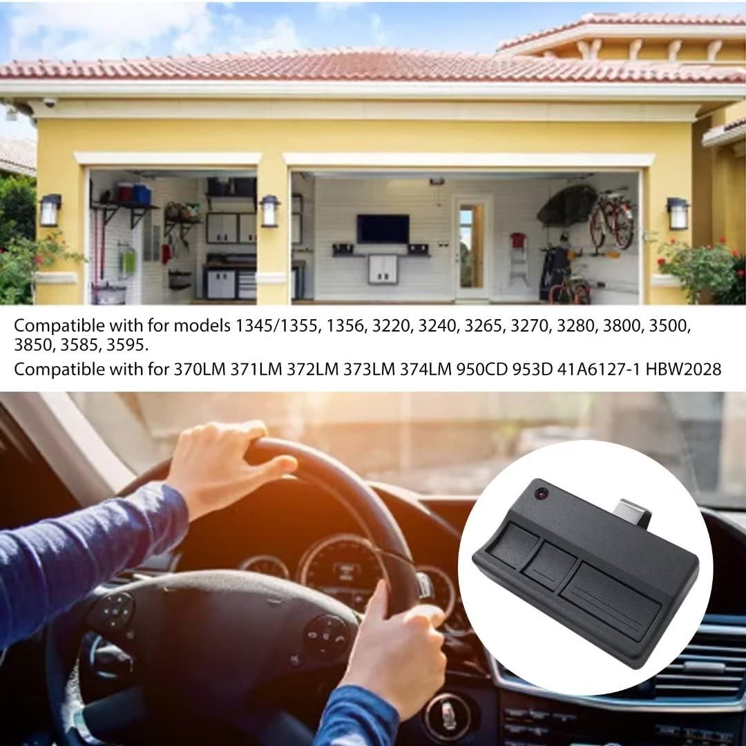 315mhz Garage Door Opener Remote For Liftmaster 370lm 371lm 372lm 373lm 374lm Chamberlain Craftsman And Raynor 1 Pack New